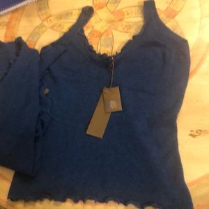 Pure Collection 100% Cashmere Sleeveless Sweater & Matching Long Sleeve Sweater